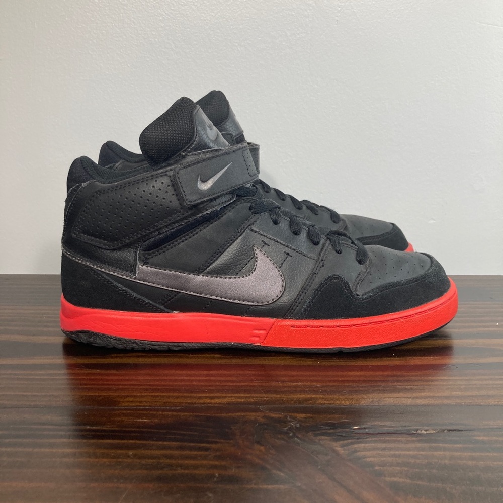 Nike SB Zoom Air Mogan 2 Mid 407360-021 Black Red Athletic Sneakers Mens 8